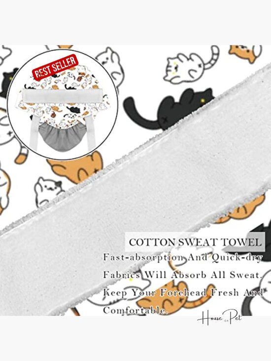 Little Cat Adjustable Unisex Surgical Scrub Caps 2 Pack main image 5